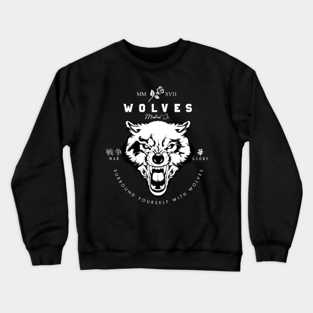 wolves Crewneck Sweatshirt by janvimar